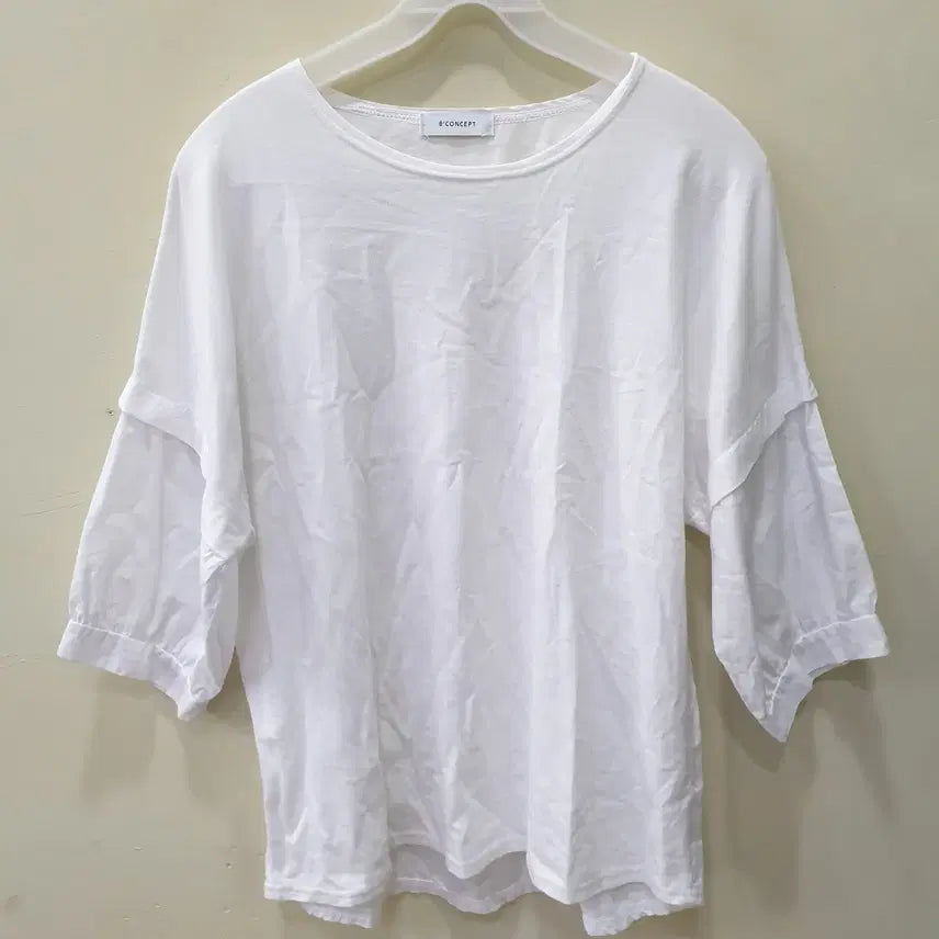 [BUNJANG] 8 CONCEPT Short Sleeve T-Shirt White Free Size / 8 CONCEPT 반팔 화이트 Free