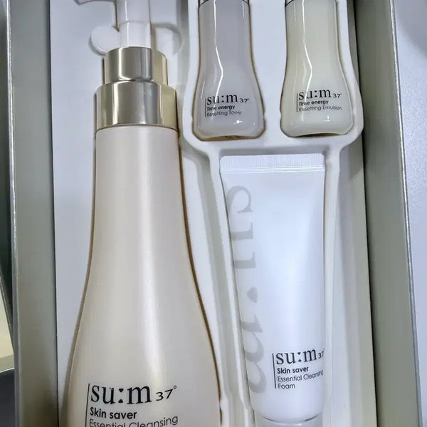 [BUNJANG] Sum37 Skin Saver Cleansing Foam Set New / 숨 스킨세이버 세트 새상품