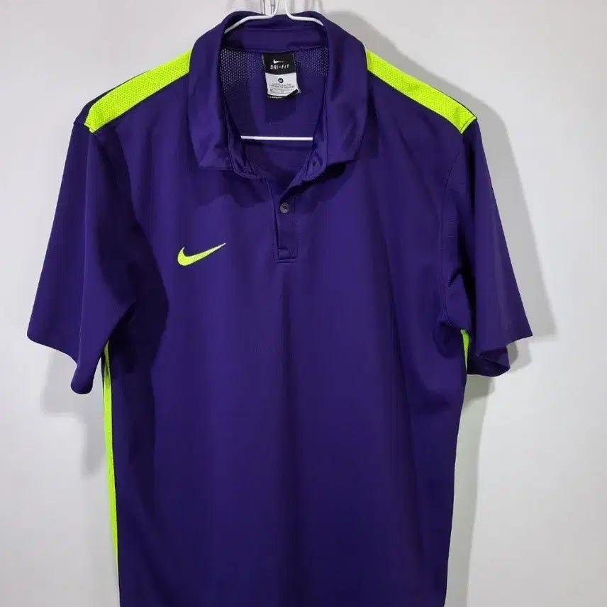 [BUNJANG] Nike Dri-FIT Short Sleeve Polo Shirt Purple/Fluorescent / 나이키 드라이핏 반팔 카라티 퍼플/형광
