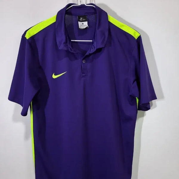 [BUNJANG] Nike Dri-FIT Short Sleeve Polo Shirt Purple/Fluorescent / 나이키 드라이핏 반팔 카라티 퍼플/형광
