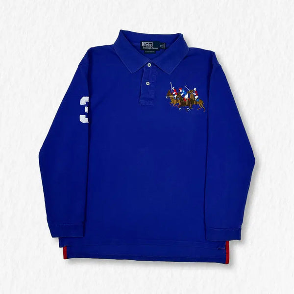 [BUNJANG] Polo Ralph Lauren Big Pony Long Sleeve Polo Shirt / 폴로랄프로렌 빅포니 긴팔 카라티