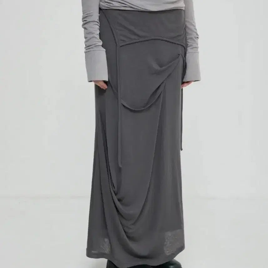 [BUNJANG] Flare Up Long Skirt Charcoal / 플레어업 롱스커트 차콜 팝니다