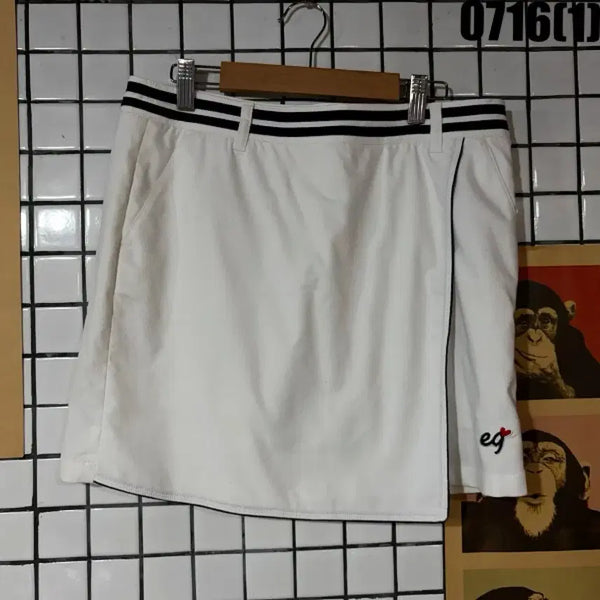 [BUNJANG] Elle Golf White Midi Skirt Size 70 / ELLE GOEF 흰색 스커트 70