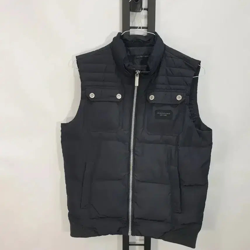[BUNJANG] Calvin Klein Jeans Black Double Pocket Padded Vest / 캘빈클라인진스 패딩조끼 더블포켓 블랙 L