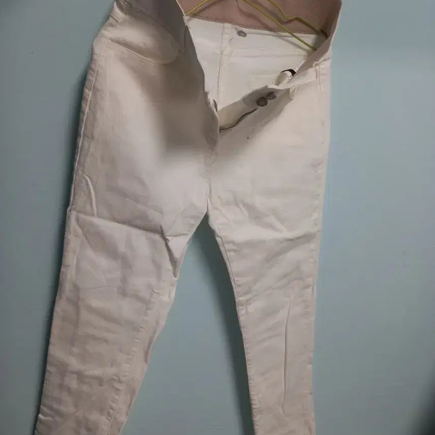 [BUNJANG] White Casual Comfort Pants / 스판