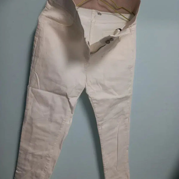 [BUNJANG] White Casual Comfort Pants / 스판
