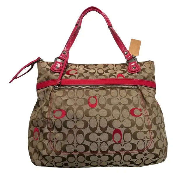 [BUNJANG] COACH Signature Dot Bag - Pink / COACH 시그니처 도트백 - 핑크