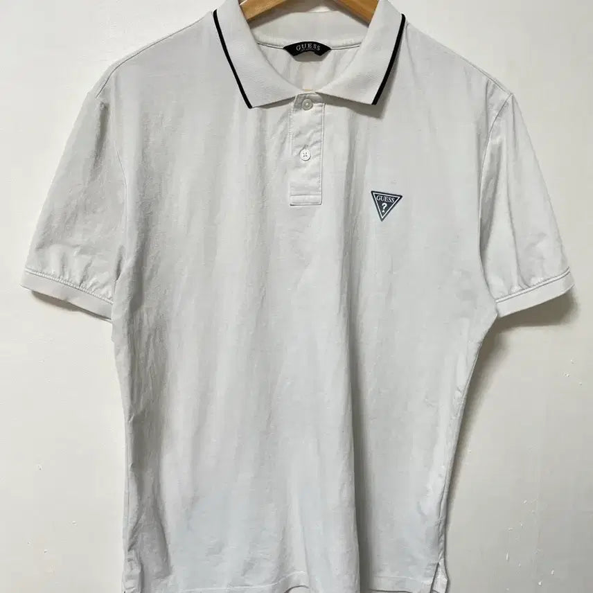 [BUNJANG] Guess Spandex Short Sleeve Polo T-Shirt / 100 GUESS 게스 스판 반팔 카라티 정품