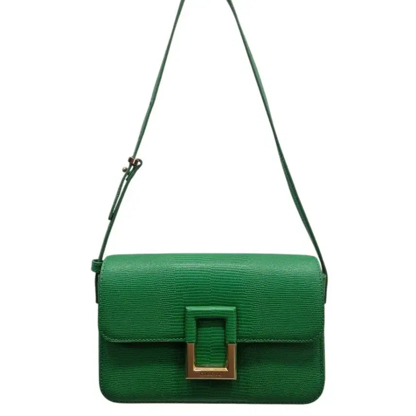 [BUNJANG] Couronne Illian Shoulder Bag Green Leather / 쿠론 일리안 숄더백 (택포)