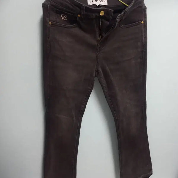 [BUNJANG] Loewe Logo Detailed Black Jeans / 스판