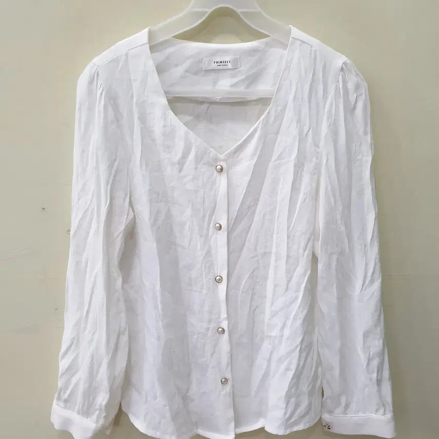 [BUNJANG] PRINCESS White Shirt / PRINCESS 셔츠 화이트 Free