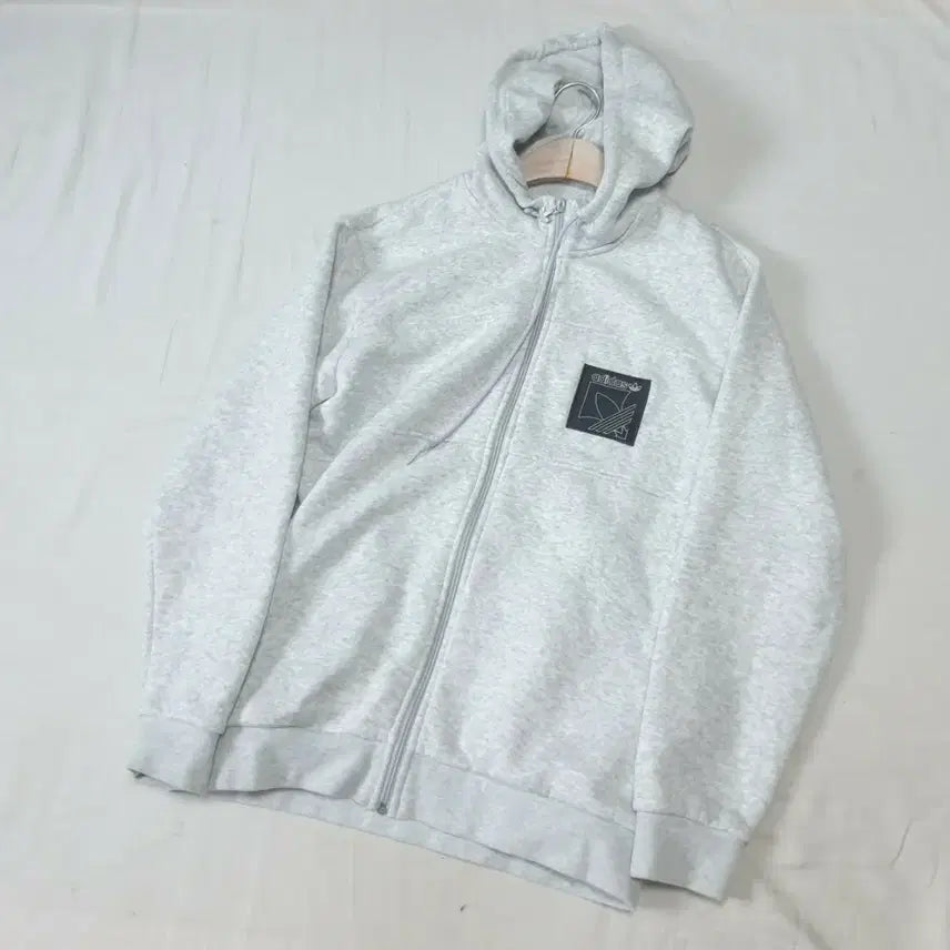 [BUNJANG] Adidas Melange Zip-Up Hoodie / 아디다스 후드집업 멜란지