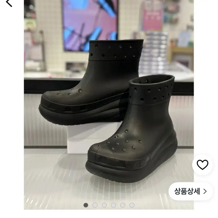 [BUNJANG] Crocs Crush Boots 250 Rain Boots Black / 크록스 크러쉬 부츠 250 레인부츠 장화 블랙