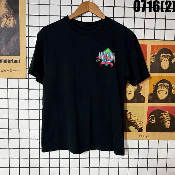 [BUNJANG] Nike Air Logo Short Sleeve T-Shirt Black / 나이키 에어 로고 반팔 티셔츠 블랙 S 0716