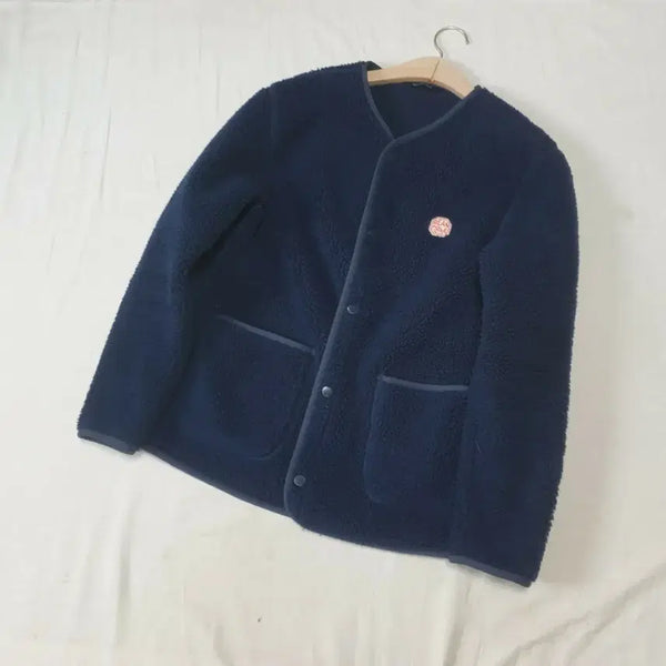 [BUNJANG] Beanpole Navy Fleece Zip-Up Jumper / 빈폴 네이비 플리스 집업