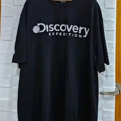 [BUNJANG] Discovery Black T-Shirt XL / (R)디스커버리 반팔 티셔츠 블랙 2XL