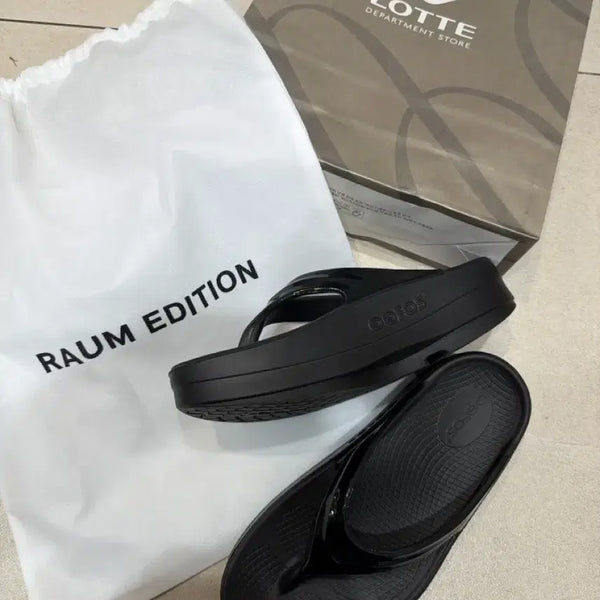 [BUNJANG] OOFOS Oomega Black Sandals / 우포스 우메가 블랙