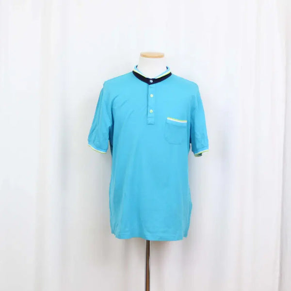[BUNJANG] Roberta di Camerino Men's Premium Cotton Pique Polo Shirt - Royal Blue (Size 105) / [정품] 로베르타 디 까메리노 남성 반팔 카라 티셔츠 (105) 상상샵
