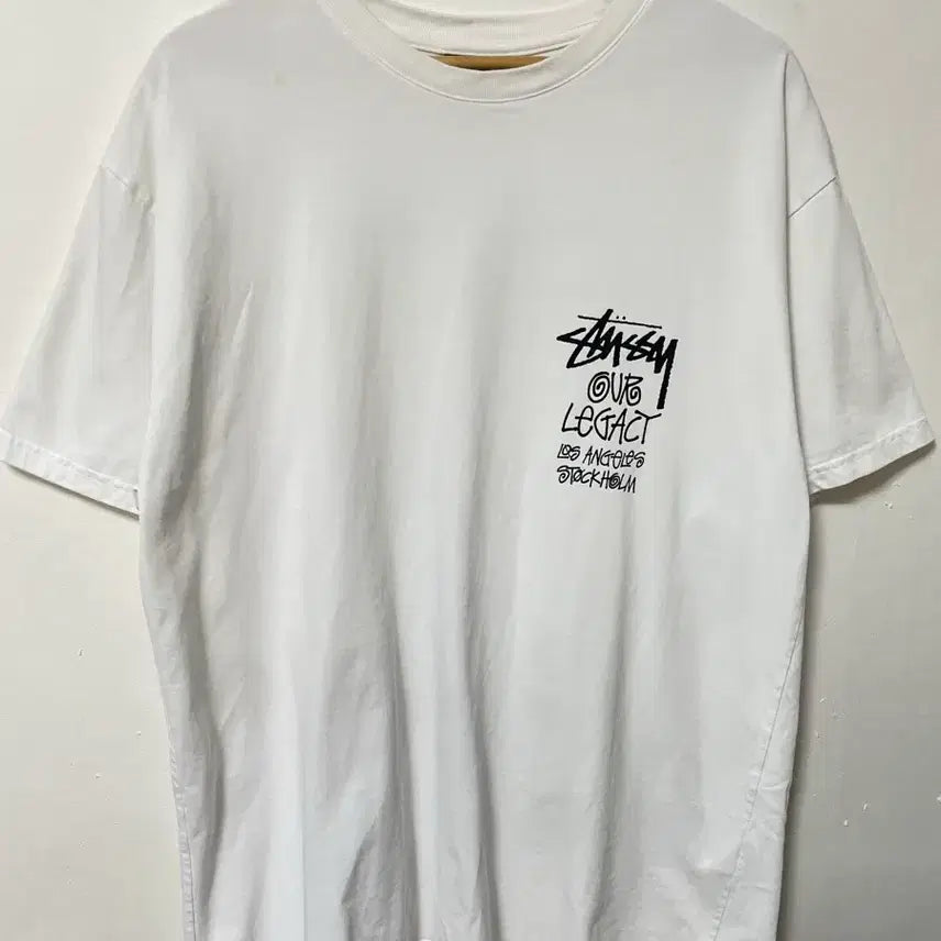 [BUNJANG] Stussy Vintage Loose Fit Short Sleeve T-Shirt / 105-110 Stussy 스투시 로고 올드스쿨 빈티지 루즈핏 반팔 티셔츠