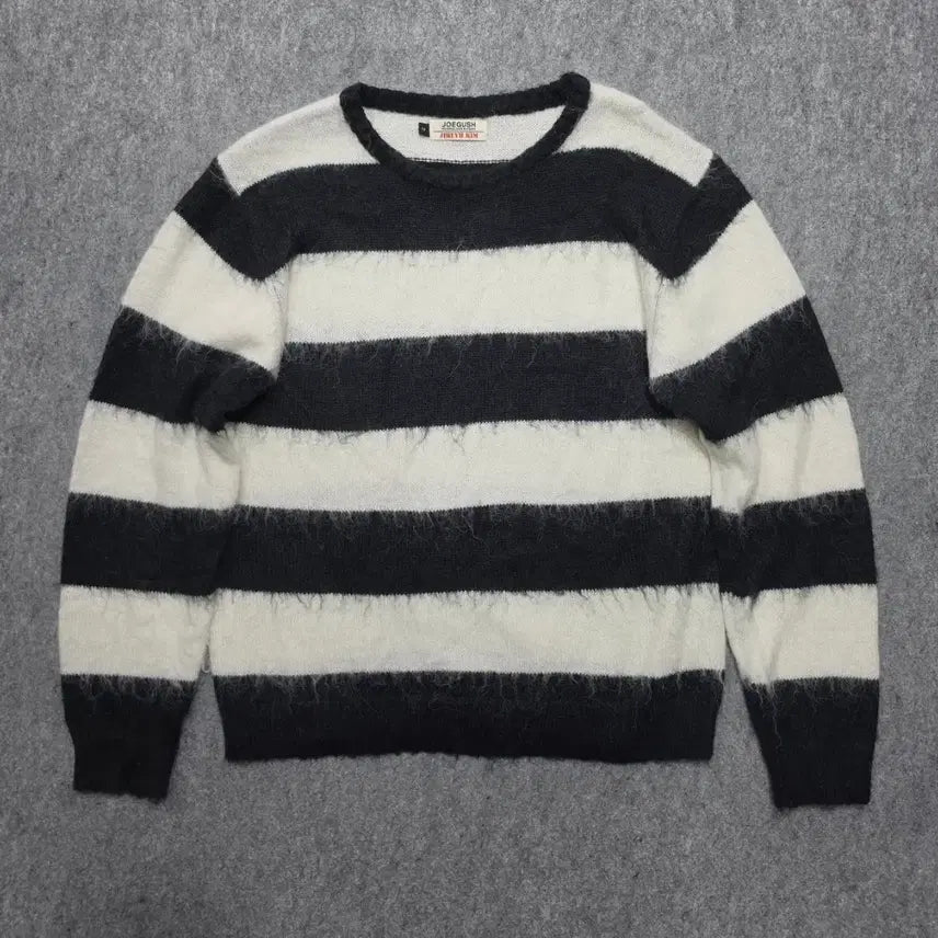 [BUNJANG] JOEGUSH Western Stripe Mohair Knit Size 2 / 조거쉬 JOEGUSH 웨스턴 스트라이프 모헤어 니트 2