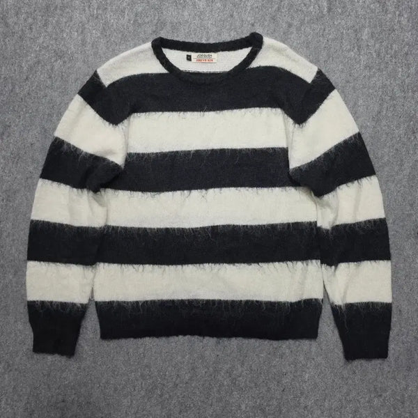 [BUNJANG] JOEGUSH Western Stripe Mohair Knit Size 2 / 조거쉬 JOEGUSH 웨스턴 스트라이프 모헤어 니트 2