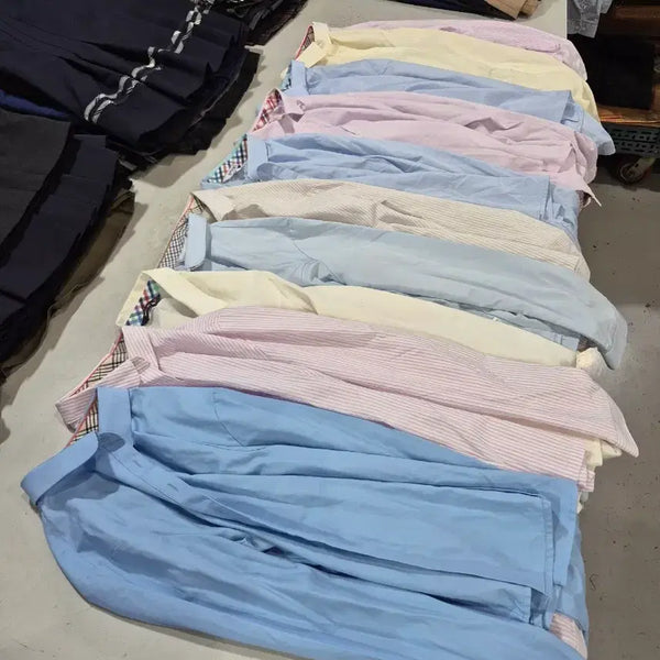[BUNJANG] Used Women's Long-Sleeve School Uniform Shirt - Size 100 (10 pcs) / 중고여성 교복긴팔셔츠 사이즈 100. 10장