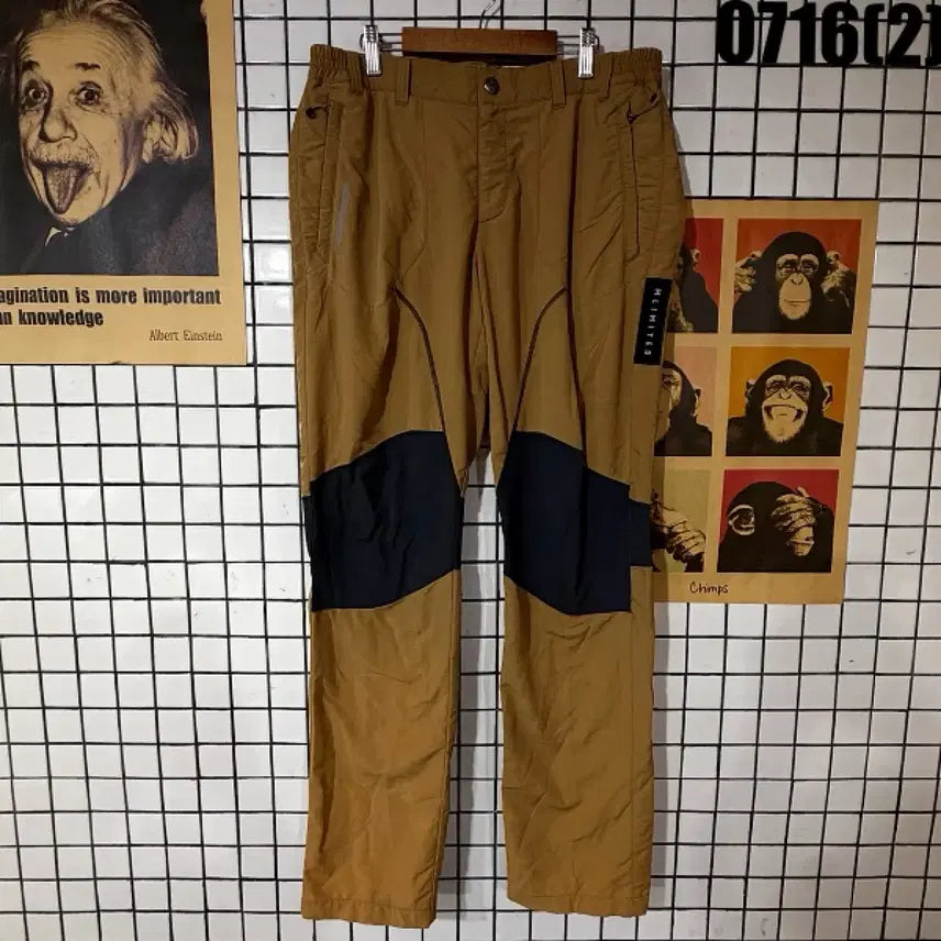 [BUNJANG] MLIMITES Khaki Color-Block Cargo Pants / MLIMITES 카키 배색 카고 팬츠 0716