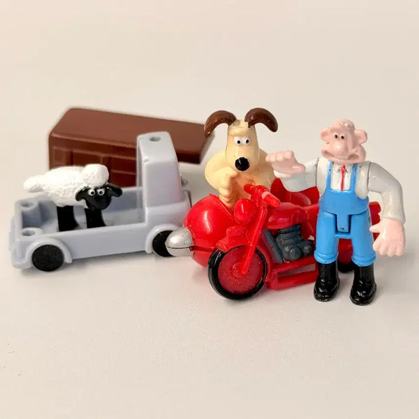 [BUNJANG] Wallace & Gromit Shaun the Sheep Micro Playset Figures / 월레스와 그로밋 폴리포켓 피규어 세트 빈티지 장난감 양털도둑 소품