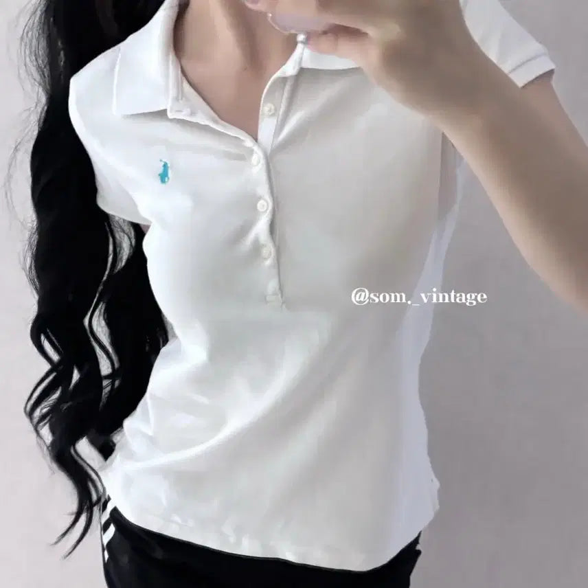[BUNJANG] Polo Ralph Lauren Short Sleeve Collar Polo Shirt / 폴로 랄프로렌 반팔카라