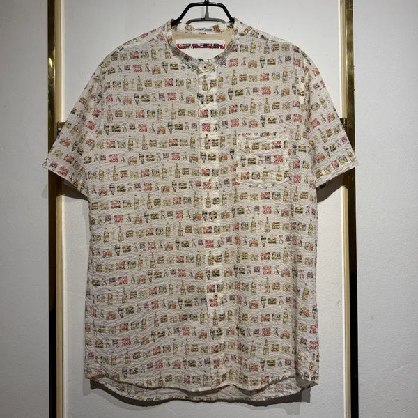 [BUNJANG] WHO'S WHO gallery All-Over Pattern Seersucker Short Sleeve Shirt - M / Who s who gallery 올오버 패턴 시어서커 반팔 셔츠 M