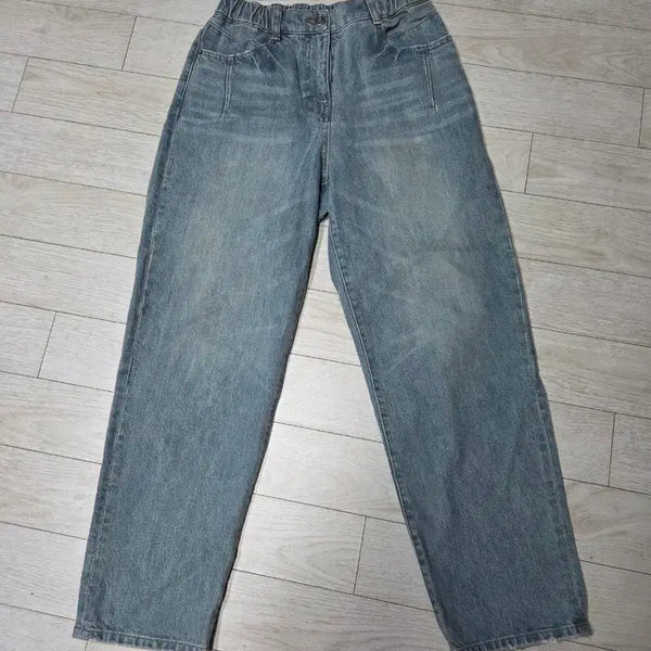 [BUNJANG] TIME Wide Leg Jeans Light Wash Denim Pants / 한섬 타임 청바지 와이드 팬츠 연청