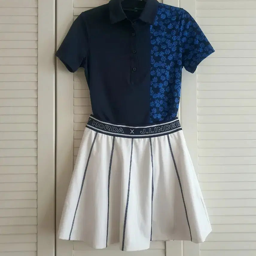 [BUNJANG] J.LINDEBERG Golf Top & Skirt Set / 제이린드버그 골프 티셔츠 / 스커트 상하 세트
