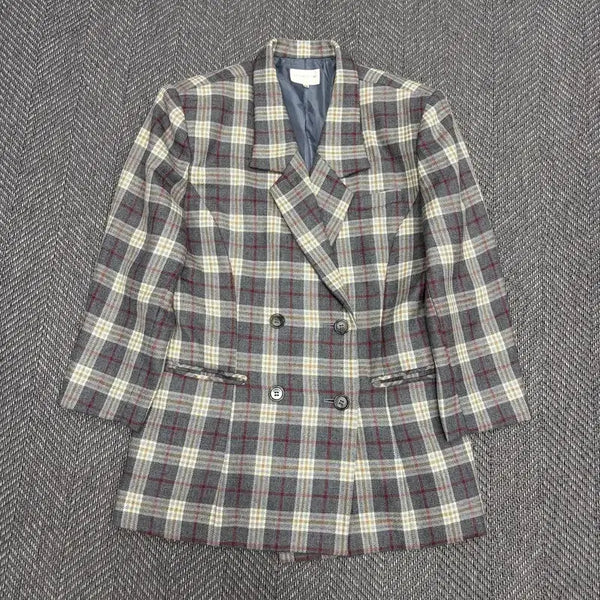 [BUNJANG] Blancheur Check Wool Blazer v5066 / Blancheur 체크 울 블레이저 v5066