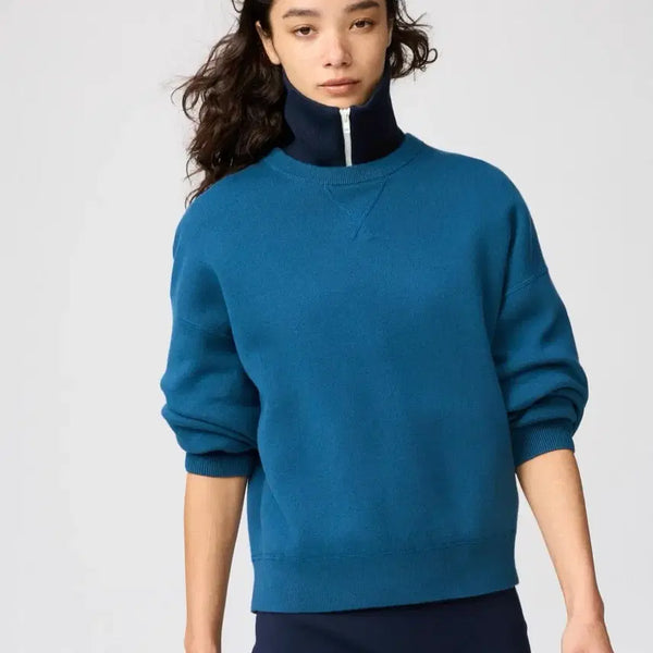 [BUNJANG] Uniqlo Smooth Cotton Crewneck Sweater Knit / 유니클로 스무드 코튼 크루넥 스웨터 니트