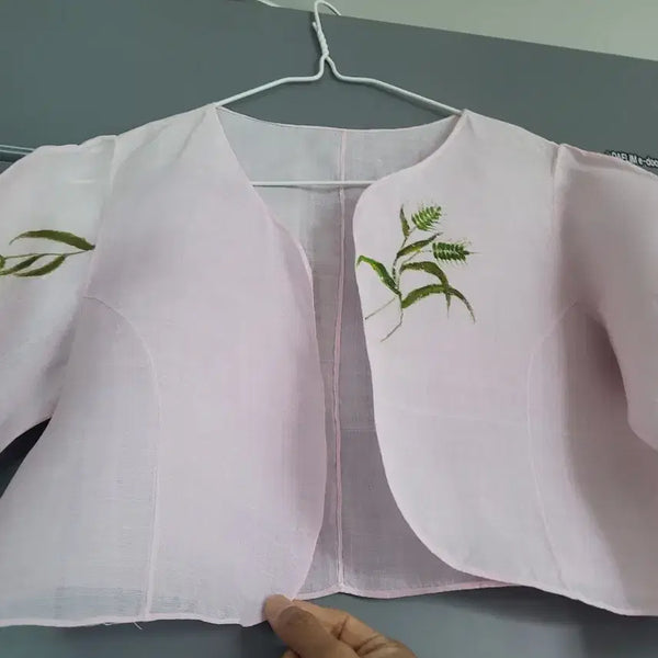 [BUNJANG] Light Pink Ramie Bolero / 연분홍 모시볼레로