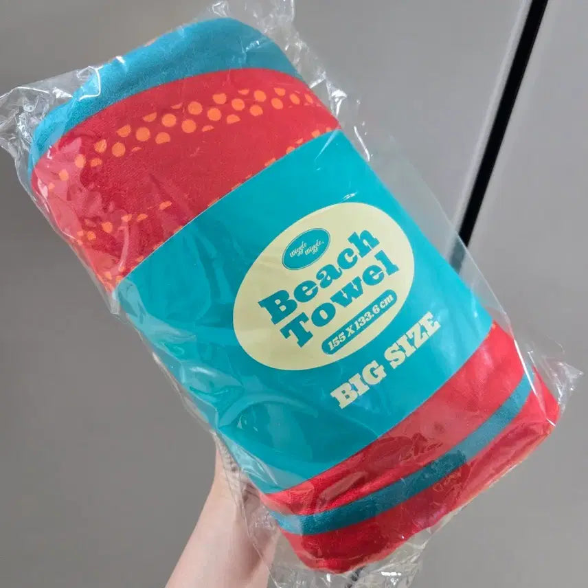 [BUNJANG] Wiggle Wiggle Large Beach Towel - Cocktail Party Design / 위글위글 대형 비치타월 Cocktail Party