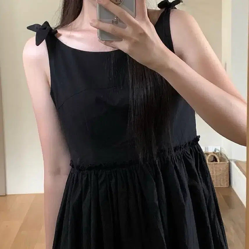 [BUNJANG] Peter Pan & Wendy Black Long Dress / 피터앤웬디 원피스