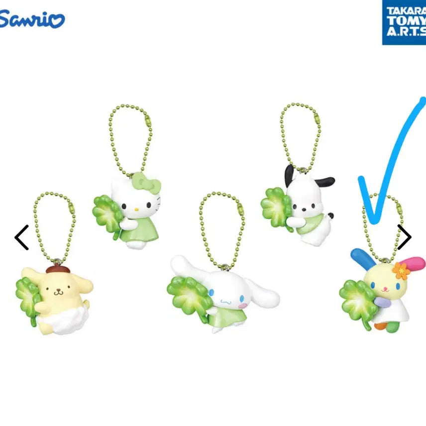 [BUNJANG] Sanrio Four-Leaf Clover Mascot Figure Usahana / 일본 가챠 산리오 네잎클로버 마스코트 피규어 우사하나 확정