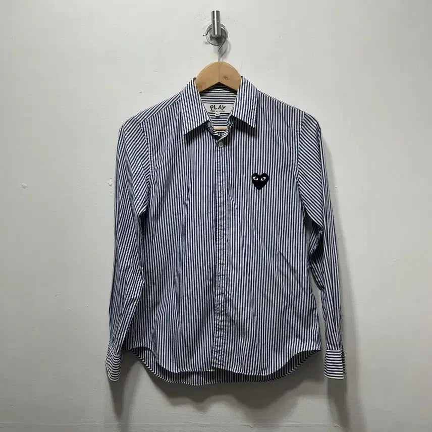 [BUNJANG] Comme des Garçons Women's Striped Shirt M / 꼼데가르송 여성 스트라이프 셔츠 남방 M