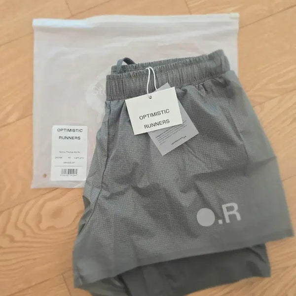[BUNJANG] Optimistic Runners Lightweight Shorts Light Grey XS / 옵티미스틱 러너스 경량 반바지 라이트 그레이 xs