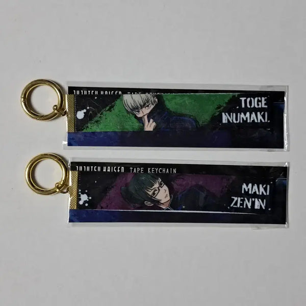 [BUNJANG] Jujutsu Kaisen Inumaki Toge & Zenin Maki Tape Keychain Set / 주술회전 이누마키 토게 젠인 마키 테이프 키홀더 키링 굿즈 일괄