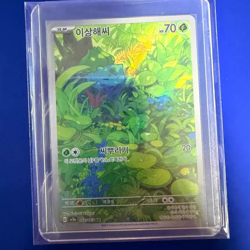 [BUNJANG] Pokemon Card Bulbasaur AR Card / 포켓몬카드 이상해씨 AR 카드