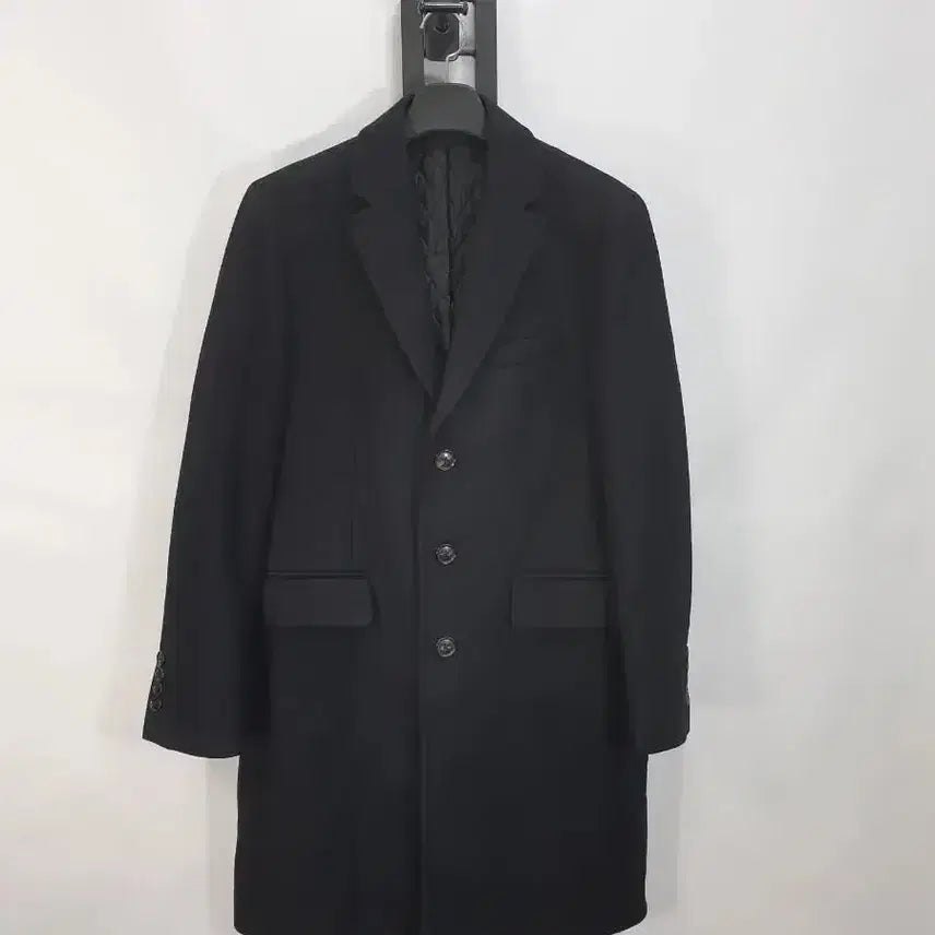 [BUNJANG] Beanpole Single Chester Wool Coat Black Men's Size 100 / 빈폴 코트 싱글 체스터 모직코트 블랙 남성 100