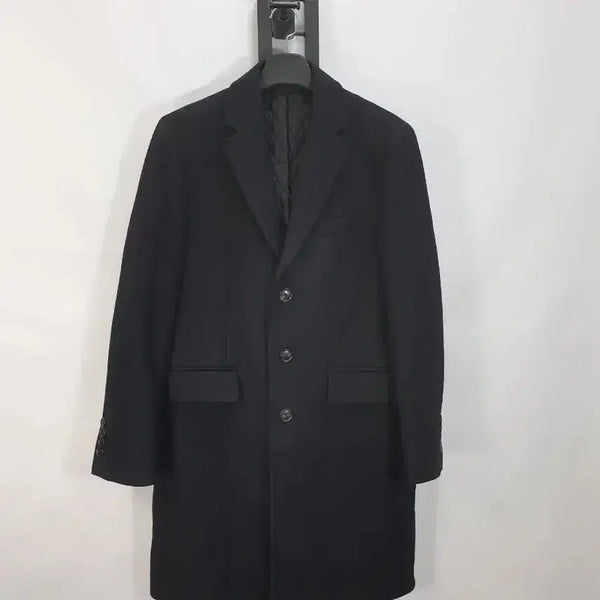 [BUNJANG] Beanpole Single Chester Wool Coat Black Men's Size 100 / 빈폴 코트 싱글 체스터 모직코트 블랙 남성 100