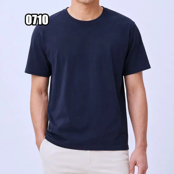 [BUNJANG] Javaness Round Basic Short Sleeve T-Shirt / M 자바나스 무지 라운드 반팔 티셔츠