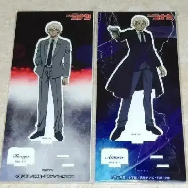 [BUNJANG] Detective Conan Amuro Tooru Bourbon Tianshi Acrylic Stand Set (Sealed) / 미개봉+2개세트) 명탐정코난 아크릴스탠드 아무로 후루야 버번 버본 타천사