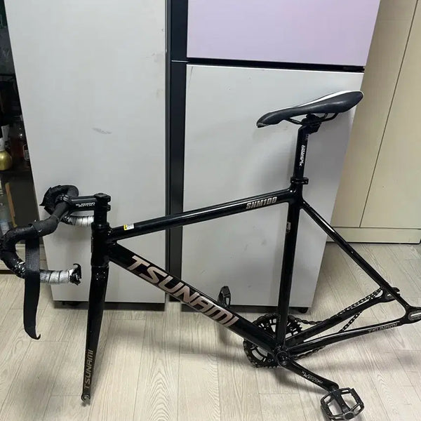 [BUNJANG] Tsunami M Size Black Gold Track Frame/Fork Set / 쓰나미M사이즈블랙골드 판/대