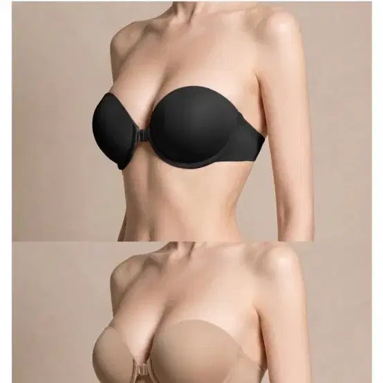 [BUNJANG] KindaMe Sealed Non-Slip Off-Shoulder Bra Black 70D / 카인다미 미개봉 논슬립 오프숄더 브라 블랙 70d