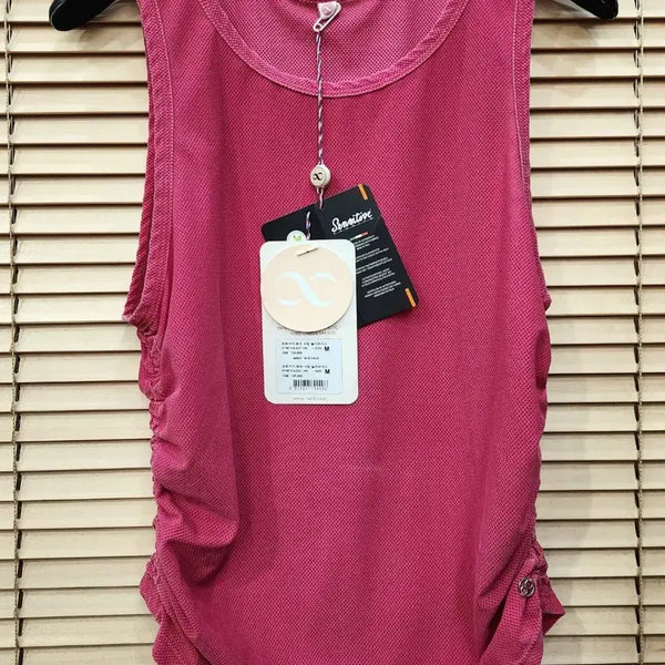 [BUNJANG] HUIT8 Euro Jersey Shirring Sleeveless Top / (새상품)위뜨8 유로저지 워싱 셔링민소매 슬리브리스