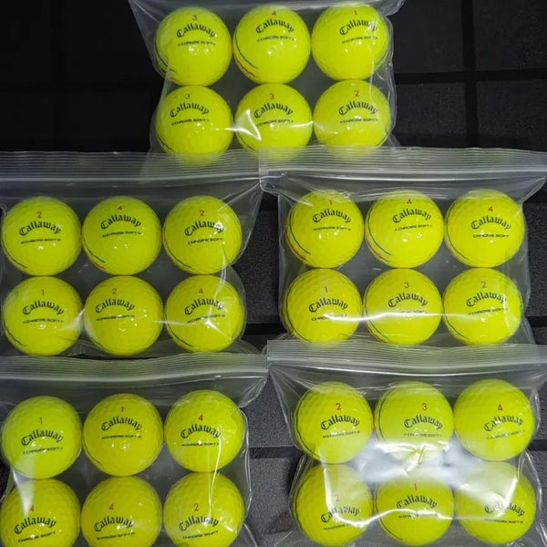 [BUNJANG] Callaway Triple Track 3-Piece Used Golf Balls (30 Balls) / 캘러웨이 A급 트리플트랙 3피스 삼선 컬러 로스트볼 30구 중고골프공
